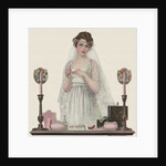 Bride trying on ring by Anonymous