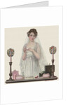 Bride trying on ring by Anonymous