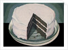 Chocolate devil's food cake with vanilla icing by Anonymous