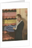 Woman puting away blanket in linen closet by Anonymous
