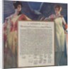 Lovely ladies guarding Declaration of Independence by Anonymous