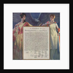 Lovely ladies guarding Declaration of Independence by Anonymous