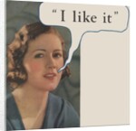 Woman saying "I like it" by Anonymous