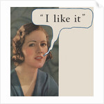 Woman saying "I like it" by Anonymous