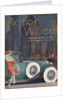 Woman with car in city setting by Anonymous