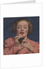 Woman putting on lipstick by Anonymous