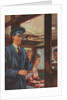 Inspector of tickets conducter on train by Anonymous