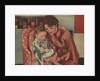 Mother helping baby put on shoes by Anonymous