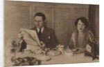 Husband and wife at breakfast by Anonymous