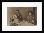 Husband and wife at breakfast by Anonymous