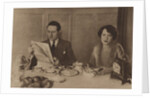 Husband and wife at breakfast by Anonymous