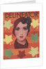 Woman surrounded by fall leaves by Anonymous