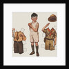 Paper doll boy with scouts uniform by Anonymous
