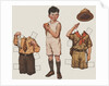 Paper doll boy with scouts uniform by Anonymous