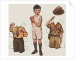 Paper doll boy with scouts uniform by Anonymous