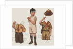 Paper doll boy with scouts uniform by Anonymous