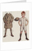 Paper doll boy with overcoat and hat by Anonymous