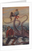 Illustration of octopus attacking sailor by Anonymous
