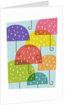 Raining umbrellas by Anonymous