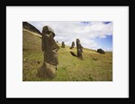 Moai at Rano Raraku on Easter Island by Anonymous