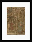 15th century woodcut of the Annunciation by Anonymous