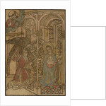 15th century woodcut of the Annunciation by Anonymous