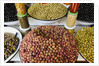 Olive stand in a souk in the medina in Marrakech by Anonymous
