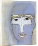 Woman with a dove over her eyes by Anonymous