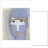 Woman with a dove over her eyes by Anonymous