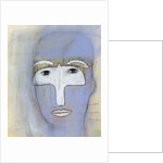 Woman with a dove over her eyes by Anonymous