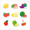 Close-up of various fruits by Anonymous