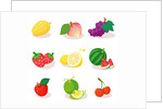 Close-up of various fruits by Anonymous