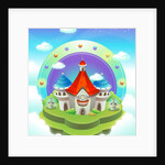 Dream house on a rock by Anonymous