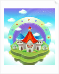 Dream house on a rock by Anonymous