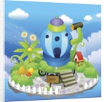 Building in a watering can shape by Anonymous