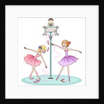 Two women dancing and smiling by Anonymous