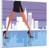 Low section view of a woman walking by Anonymous