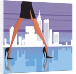 Low section view of a woman walking by Anonymous