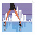 Low section view of a woman walking by Anonymous