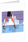 Low section view of a woman walking by Anonymous