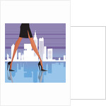 Low section view of a woman walking by Anonymous