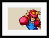 Male boxer practicing boxing by Anonymous