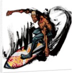 Man surfing by Anonymous