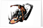 Man surfing by Anonymous