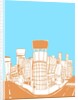 Buildings by road against sky by Anonymous