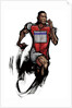 Male athlete running by Anonymous
