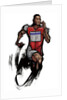 Male athlete running by Anonymous