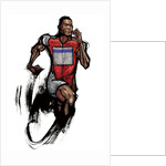 Male athlete running by Anonymous