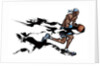 Basketball player playing with basketball by Anonymous
