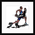 Male athlete running by Anonymous